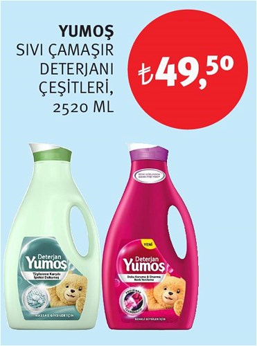 Yumoş Sıvı Çamaşır Deterjanı Çeşitleri 2520 ml image