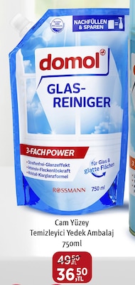 Domol Cam Yüzey Temizleyici Yedek Ambalaj 750 ml image