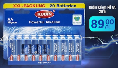 Rubin Kalem Pil AA 20'li image