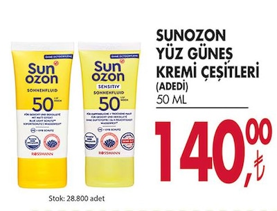 Sunozon Yüz Güneş Kremi Çeşitleri 50 ml image
