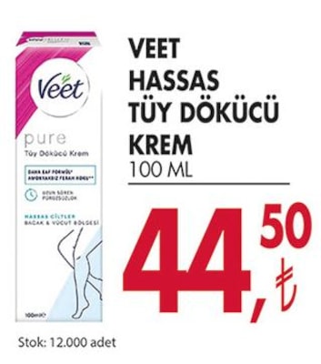 Veet Hassas Tüy Dökücü Krem 100 ml image