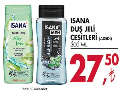 Isana Duş Jeli Çeşitleri 300 ml image
