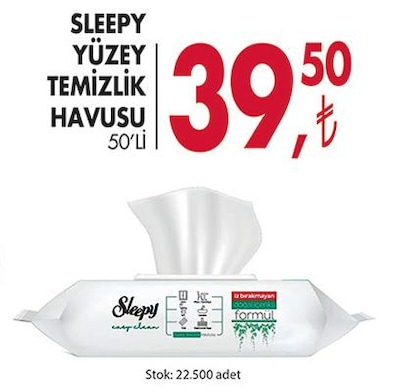 Sleepy Yüzey Temizlik Havlusu 50'li image