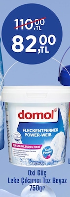 Domol Oxi Güç Leke Çıkarıcı Toz Beyaz 750 gr image