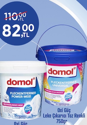 Domol Oxi Güç Leke Çıkarıcı Toz Renkli 750 gr image