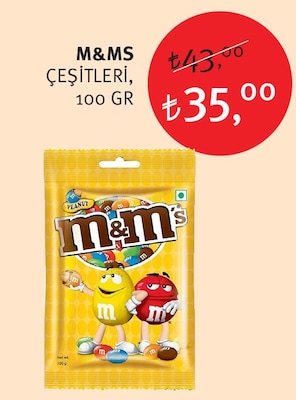 M&MS Çeşitleri 100 gr image