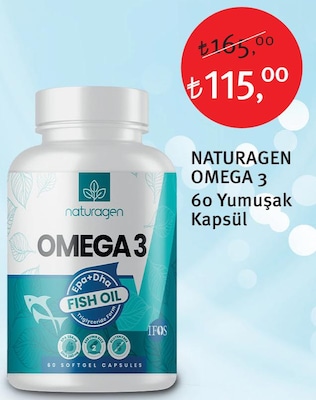 Naturagen Omega 3 60 Yumuşak Kapsül image