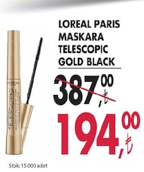Loreal Paris Maskara Telescopic Gold Black image