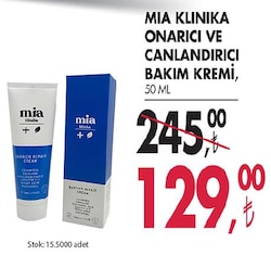 Mia Klinika Onarıcı ve Canlandırıcı Bakım Kremi 50 Ml image