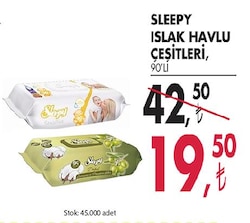 Sleepy Islak Havlu Çeşitleri 90'lı image