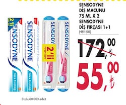 Sensodyne Diş Macunu 75 Ml x 2 / Diş Fırçası 1+1 image