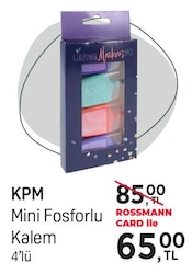 Kpm Mini Fosforlu Kalem 4'lü image