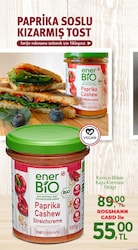 Enerbio Kırmızı Biber Kaju Kreması 180gr image