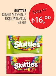 Skittle Draje Meyveli/Ekşi Meyveli 38 Gr image