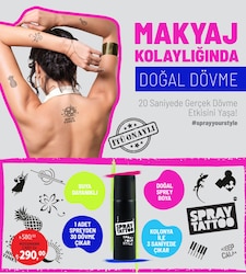 Spray Tattoo Doğal Dövme Sprey image