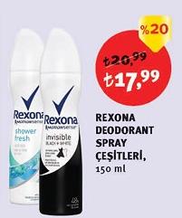 Rexona Deodorant Spray Çeşitleri 150 ml image