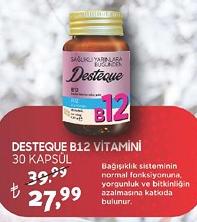 Desteque B12 Vitamini 30 Kapsül image