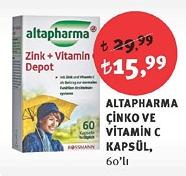 Altapharma Çinko ve Vitamin C Kapsül 60'lı image