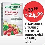 Altapharma Vitamin C Selenyum Turnayemişi Kapsül 60'lı image