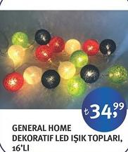 General Home Dekoratif Led Işık Topları 16'lı image