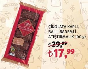 Çikolata Kaplı Ballı Bademli Atıştırmalık 100 gr image