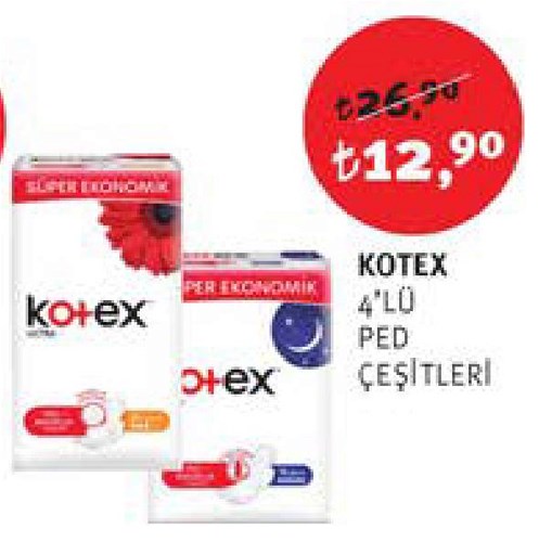 Kotex 4'lü Ped Çeşitleri image