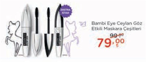 Loreal Bambi Eye Ceylan Göz Etkili Maskara Çeşitleri image