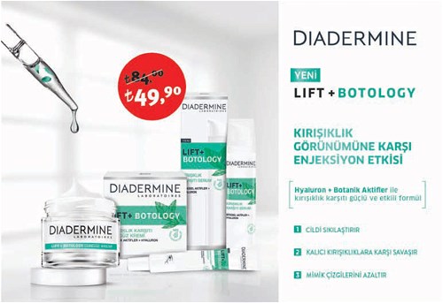 Diadermine Lift+ Botology Kırışıklık Görünümüne Karşı Enjeksiyon Etkisi image