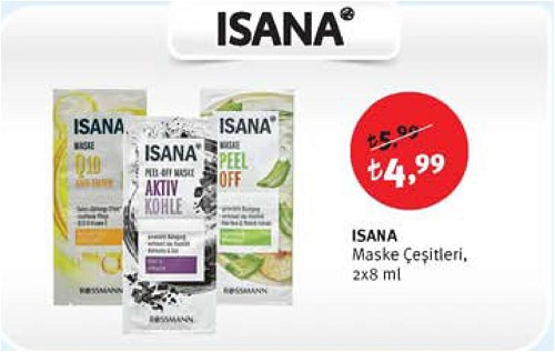 Isana Maske Çeşitleri 2x8 ml image