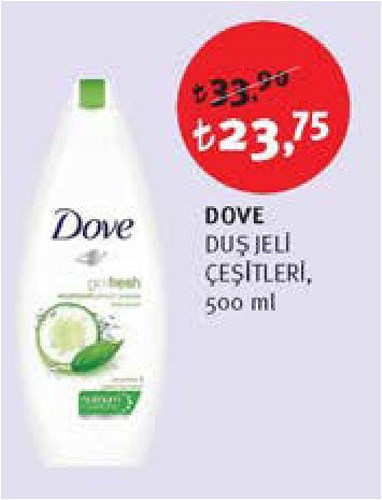 Dove Duş Jeli Çeşitleri 500 ml image