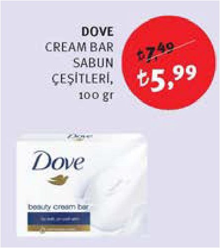 Dove Cream Bar Sabun Çeşitleri 100 gr image
