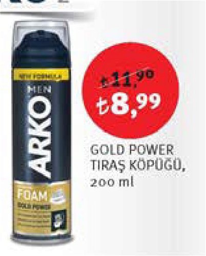 Arko Gold Power Tıraş Köpüğü 200 ml image