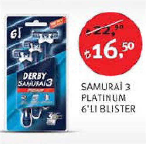 Derby Samurai Platinum 6'lı Blister image