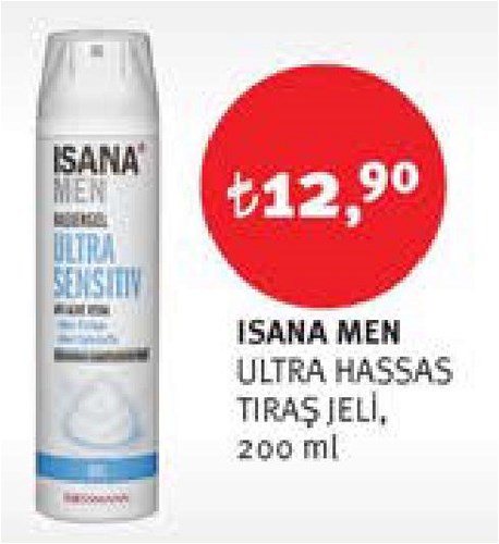 Isana Men Ultra Hassas Tıraş Jeli 200 ml image