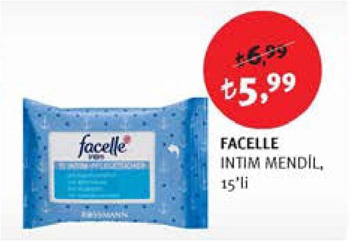 Facelle İntim Mendil 15'li image