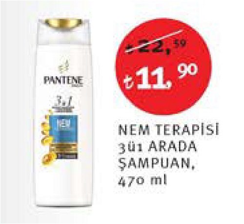 Pantene Nem Terapisi 3ü1 Arada Şampuan 470 ml image