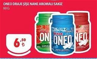 Ülker Oneo Draje Şişe Nane Aromalı Sakız 60 G image