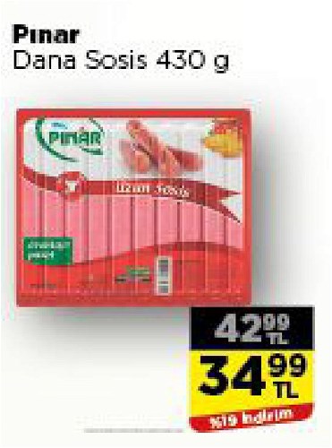 Pınar Dana Sosis 430 g image