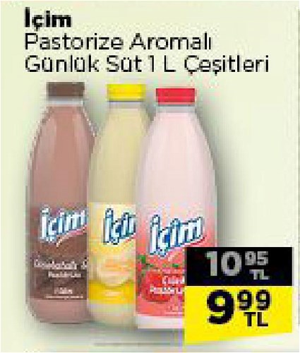 İçim Pastorize Aromalı Günlük Süt 1 L Çeşitleri image