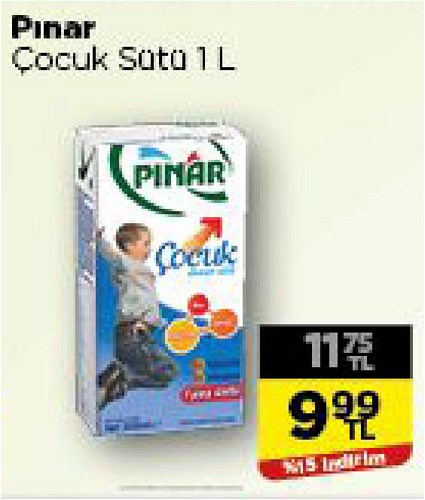 Pınar Çocuk Sütü 1 L image