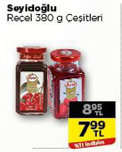 Seyidoğlu Reçel 380 g Çeşitleri image