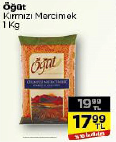 Öğüt Kırmızı Mercimek 1 Kg image