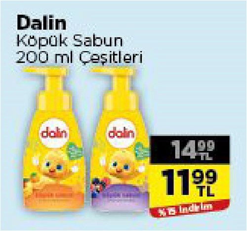 Dalin Köpük Sabun 200 ml Çeşitleri image