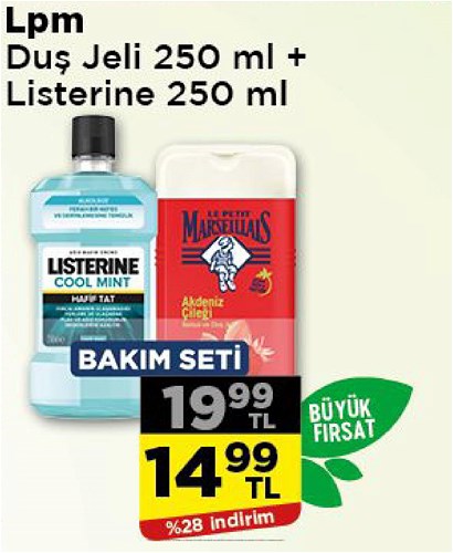 Lpm Duş Jeli 250 ml + Listerine 250 ml image