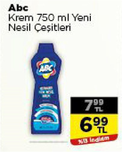 Abc Krem 750 ml Yeni Nesil Çeşitleri image