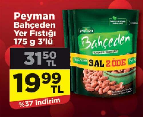 Peyman Bahçeden Yer Fıstığı 175 g 3'lü image