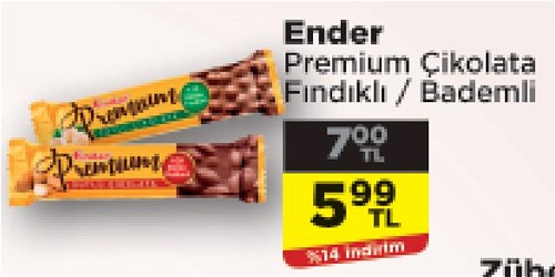 Ender Premium Çikolata Fındıklı / Bademli image