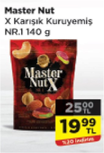 Master Nut X Karışık Kuruyemiş NR.1 140 g image