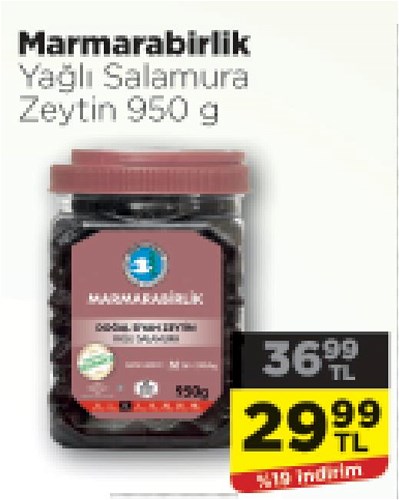 Marmarabirlik Yağlı Salamura Zeytin 950 g image