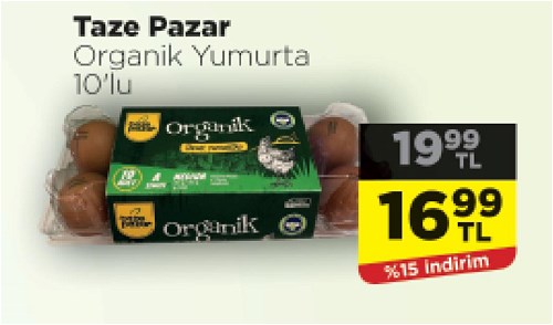 Taze Pazar Organik Yumurta 10'lu image